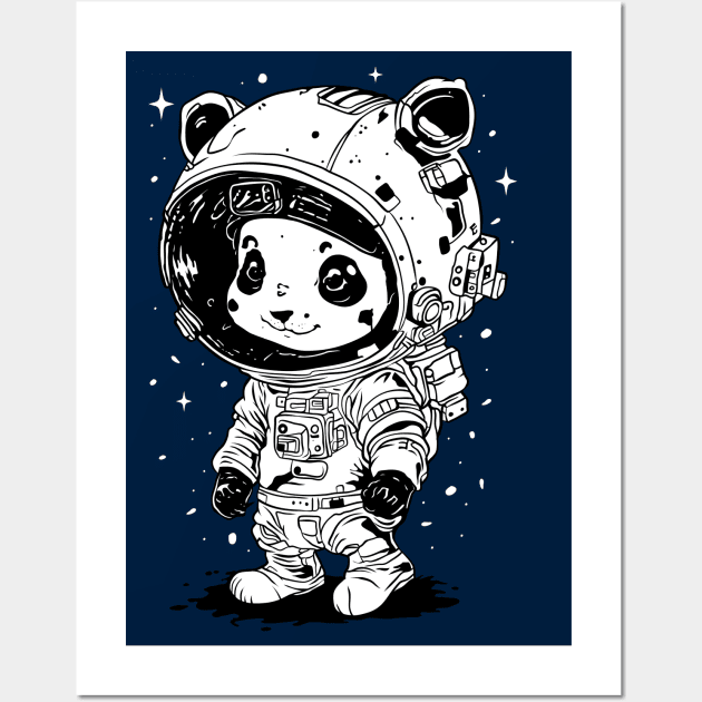 Astronaut Panda Wall Art by anderleao